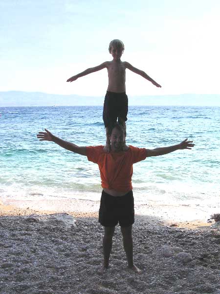 Bol beach acrobatics