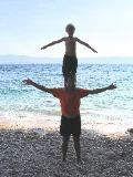 Bol beach acrobatics