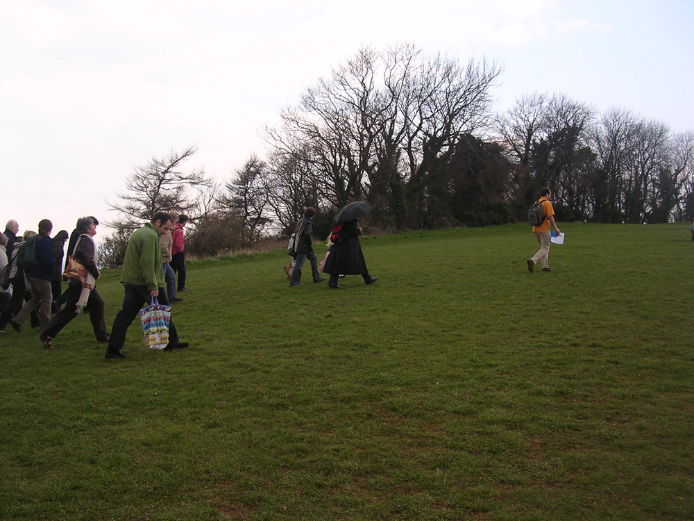 Dominc leads walkers